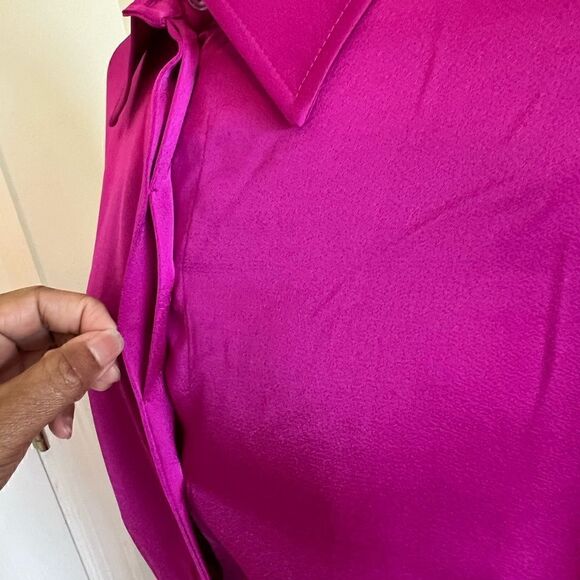 H&M Magenta Shirt Dress. Size Small NWT - Picture 3 of 12